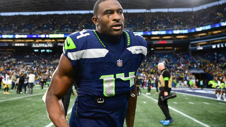 El mal humor del receptor abierto de los Seattle Seahawks, DK Metcalf
